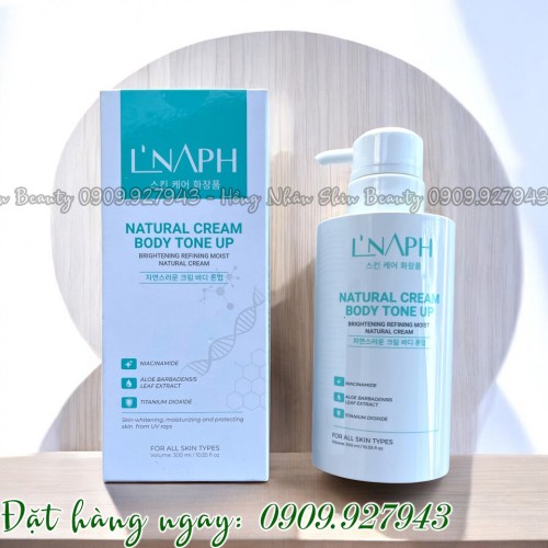 KEM BODY TRUYỀN TRẮNG NATURAL CREAM BODY TONE UP L'NAPH (Mẫu Mới)