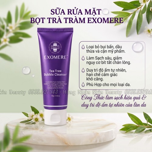 SỮA RỬA MẶT BỌT TRÀ TRÀM KHÁNG KHUẨN EXOMERE