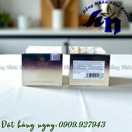 KEM TRẮNG HỒNG VẠN HOA TERRA (Snow Brightening...