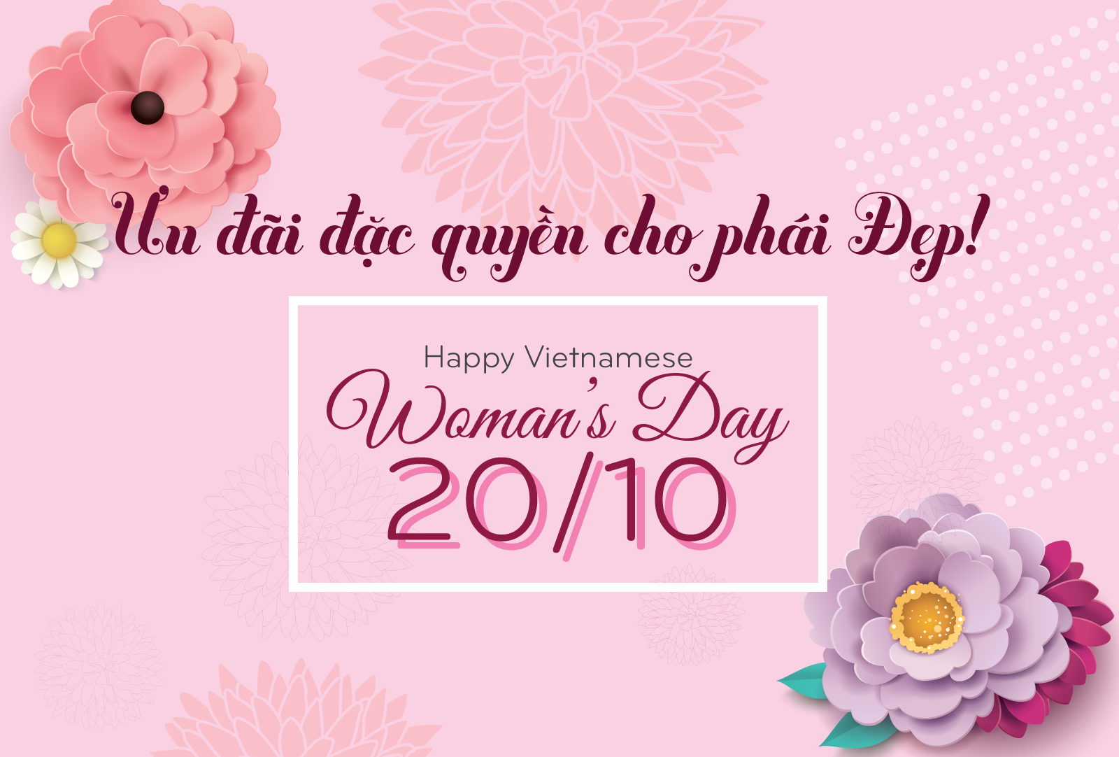 Chào mừng ngày của phái đẹp 20/10