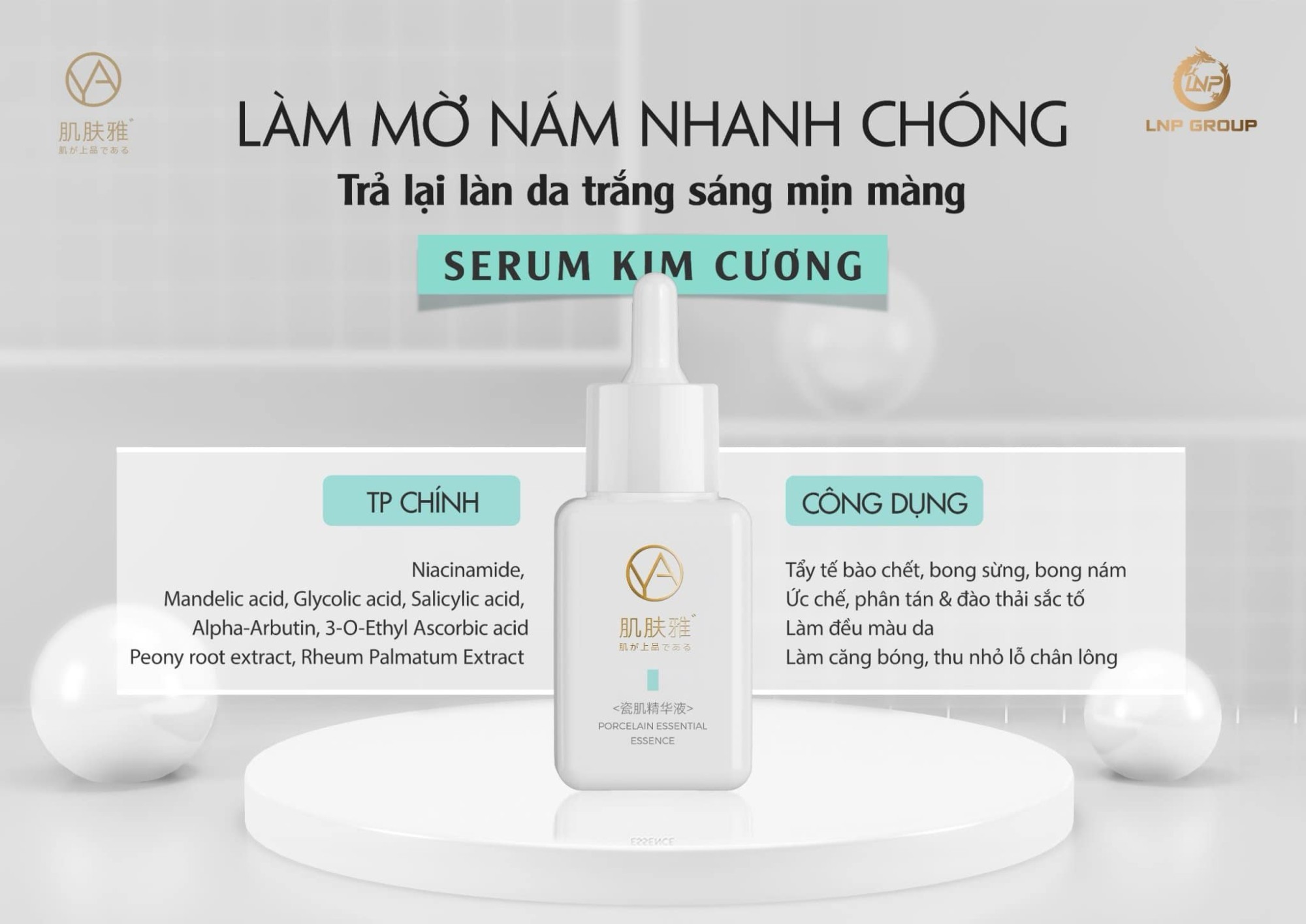 serum kim cuong chung